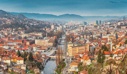 Aerial views of Sarajevo reveal a tapestry of history and modernity, inviting visitors to embark on...