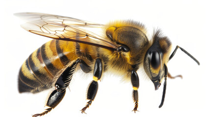 bee on white background