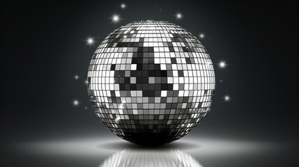 sticker of disco ball