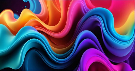 Colorful Smoke Gradient Wallpaper Background