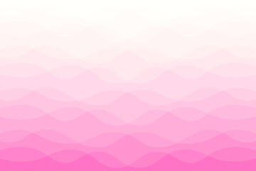 Abstract pink gradient wave simple background. Vector illustration.	