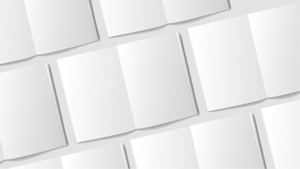 realistic notebook collectio collage displaywith shadow