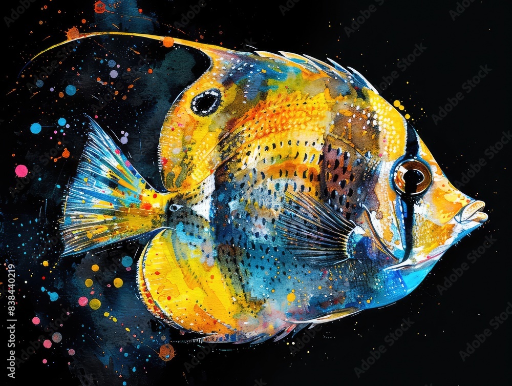 Wall mural fish