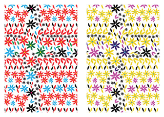 Floral pattern design flower based