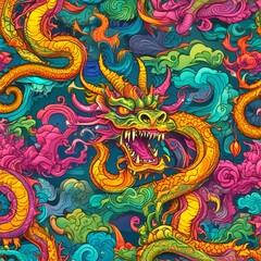 chinese dragon pattern
