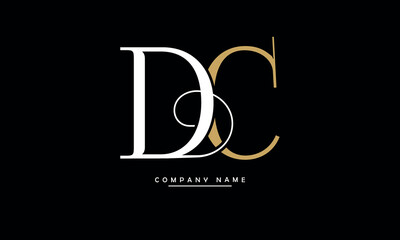 DC, CD, D, C Abstract Letters Logo Monogram