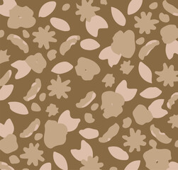 Graphical abstract seamless pattern. Vector illustration fabric wallpaper background textured. Abstract flowers