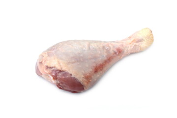 Raw turkey leg, drumsticks isolated on white