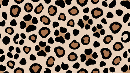 The image displays a pattern of irregularly shaped, dark brown spots on a light brown background