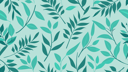 seamless pattern with leaves
