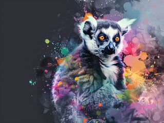 Fototapeta premium ring lemur