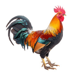 Fototapeta premium rooster isolated on white background