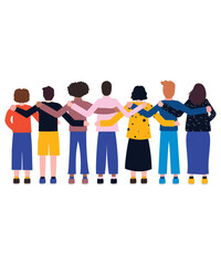 7 Diverse People Embracing And Showing Equality And Inclusion