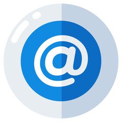 A creative design icon of arroba