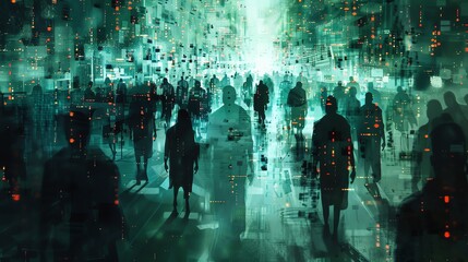 Barcoded throng vs free society