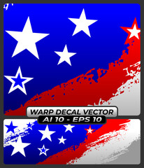 Geometric Wrap Sticker Vector