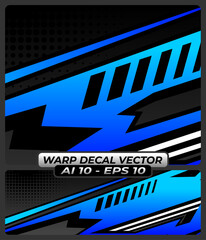 Obraz premium Geometric Wrap Sticker Vector