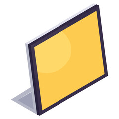 Creative design icon of laptop