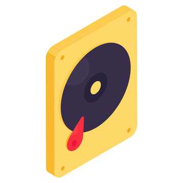 A beautiful design icon of hard drive