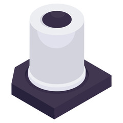 Premium design icon of capacitor