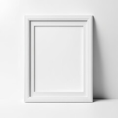 white polaroit frame mockup isolated on white background