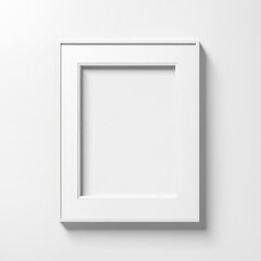 white polaroit frame mockup isolated on white background