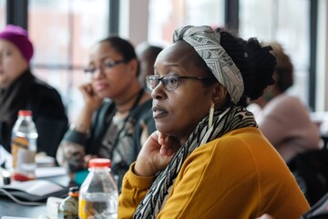 Diverse Group of Parents Engaged in Family Planning Workshop Discussion