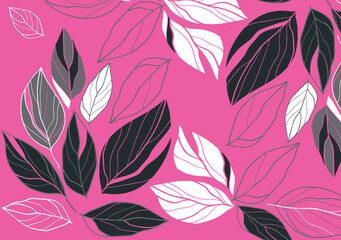 seamless pattern with leaves