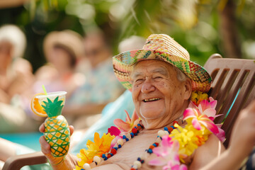 Summer Poolside Leisure
