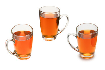 A cup of tea isolated on  white background.