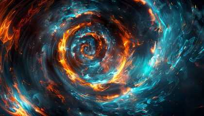 Obraz premium Digital Light Spiral