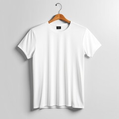 white t-shirt mockup isolated white background