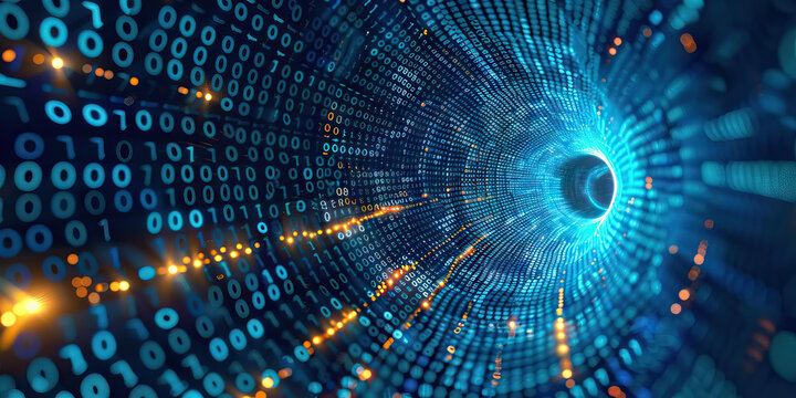 The Octal Odyssey: A map of the binary digits, spiraling outward from a central point.