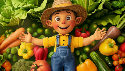 Cartoon Garden Bounty