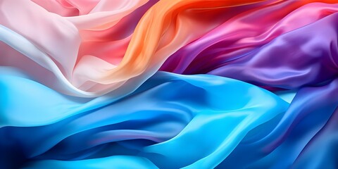 Obraz premium Vibrant crumpled film background with retro webpunk aesthetic and trendy gradient A visually dynamic design concept. Concept Retro Webpunk, Gradient Aesthetic, Dynamic Design, Vibrant Background