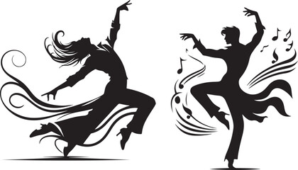silhouette of a dancer