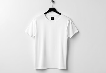 white t-shirt mockup isolated white background