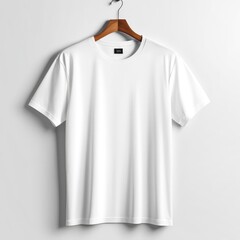 white t-shirt mockup isolated white background