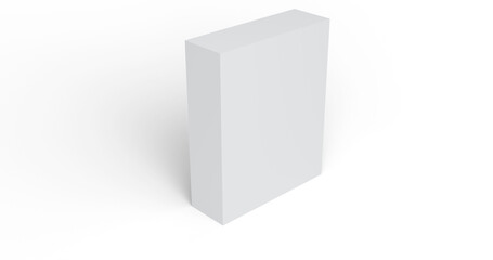 blank white box with transparent background and shadows