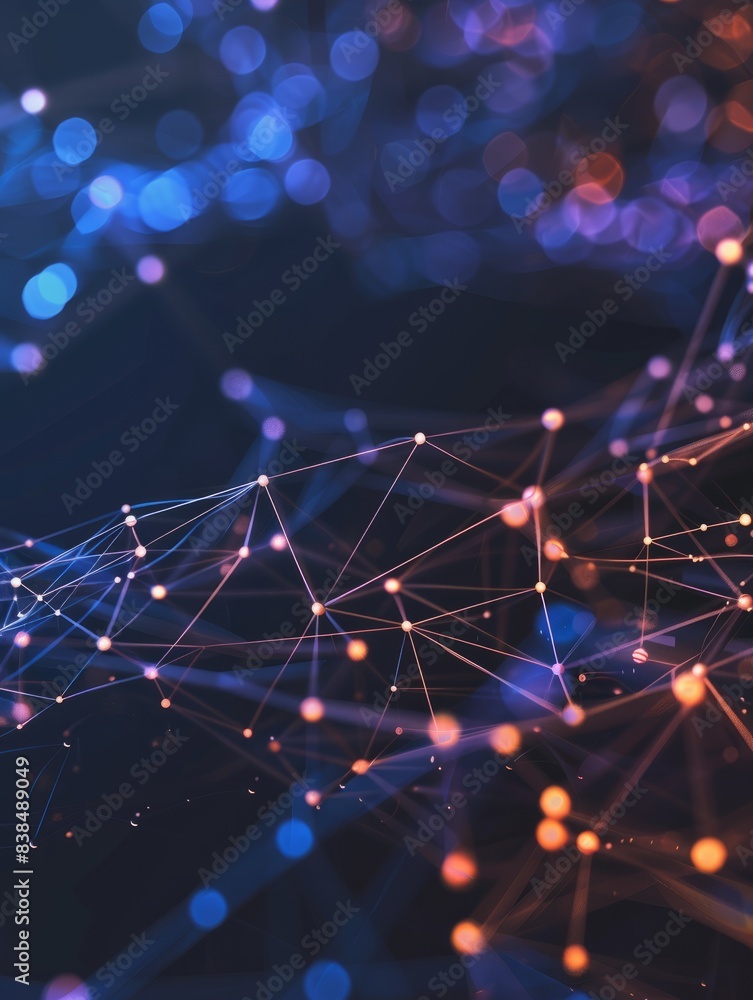 Poster minimal networking technology background big data connectivity software development wallpaper hyper 