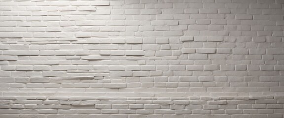 Modern white brick wall texture as a background Abstract backdrop.