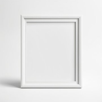 white polaroit frame mockup isolated on white background