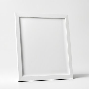 white polaroit frame mockup isolated on white background