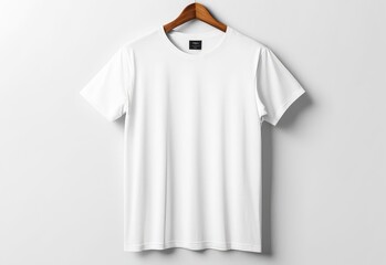 white t-shirt mockup isolated white background