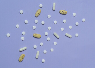 The pills are on the table 