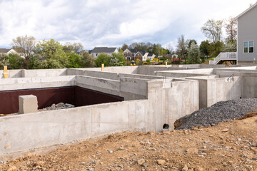 foundation for a new house