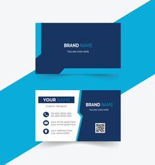 Modern and simple business card design template. Business card for business and personal use. Vector illustration design.
