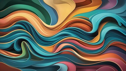 Fototapeta premium abstract colorful background with moving liquid paint mix wallpaper background