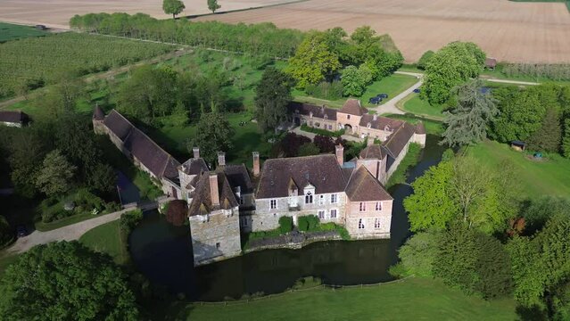 drone video Blanc Buisson castle France Europe	