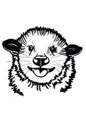Opossum SVG Files, Cute Opossum Silhouette, Possum Vector Graphics, Clipart

